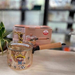 Nồi thủy tinh cán gỗ NSMBG-AMBER - VÀNG (THÙNG 12C)