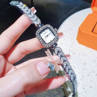 ĐỒNG HỒ NỮ CHÍNH HÃNG COMLORVEI  DÂY PHA LÊ MẶT VUÔNG FULLBOX