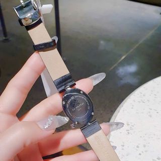 ĐỒNG HỒ NỮ CHÍNH HÃNG COMLORVEI DÂY DA OVAN VIỀN ĐÁ FULLBOX