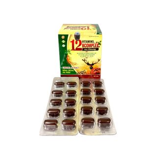 Viên uống Vitamins 12 Bcomplex With Ginseng giúp giảm mệt mỏi, chán ăn tăng cường sức đề kháng hộp 100 viên