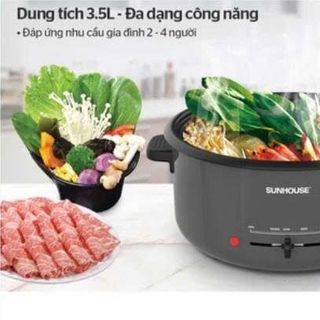 NỒI LẨU ĐIỆN ĐA NĂNG 3,5L SUNHOUSE SHD4523