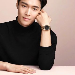 ĐỒNG HỒ NAM NỮ CAO CẤP DANIEL W ICONIC LINK GOLD ROSE MẶT ĐEN FULLBOX TEM