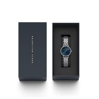 ĐỒNG HỒ NỮ CAO CẤP DANIEL W LUMINE DÂY THÉP MẶT TRÒN VIỀN HỘT FULLBOX TEM