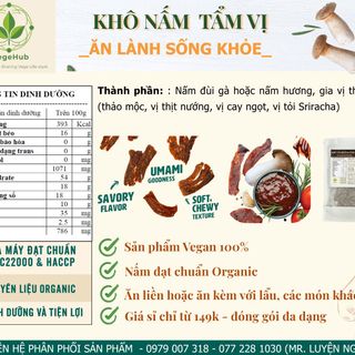 Snack Healthy -Nấm sấy mềm dạng gói tiện dụng - giá siêu rẻ