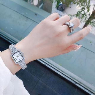 ĐỒNG HỒ NỮ CHÍNH HÃNG FUNMEI FL2144 MẶT VUÔNG MINI DÂY LƯỚI THÉP FULLBOX TEM