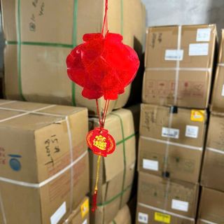 Đèn lồng giấy, cầu ni lông size 15cm