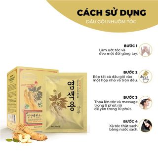 Dầu Gội Nhuộm Tóc Đen & Nâu Thảo Dược An Toàn cho Tóc Da