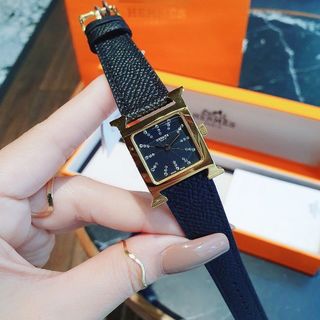 ĐỒNG HỒ NỮ CAO CẤP HERME NIỀNG MẶT SỐ HỘT NIỀNG THÉP VÀNG
