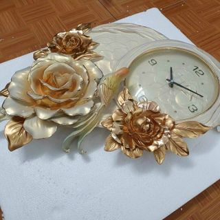 ĐỒNG HỒ TREO TƯỜNG MÁY SEIKO CAO CẤP ĐIÊU KHẮC NGHỆ THUẬT HOA