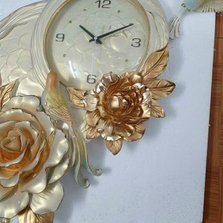 ĐỒNG HỒ TREO TƯỜNG MÁY SEIKO CAO CẤP ĐIÊU KHẮC NGHỆ THUẬT HOA