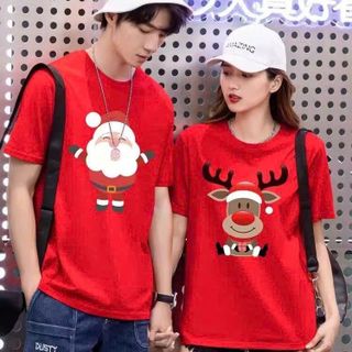 Áo thun noel nam nữ có in theo yêu cầu