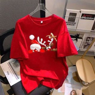 Áo thun noel nam nữ có in theo yêu cầu