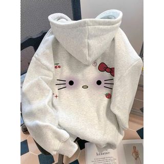 Áo Hoodie nỉ bông in Hellokity (in pét) hình in xịn