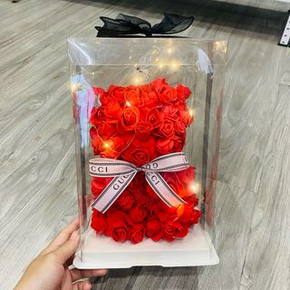 HOA HÌNH GẤU HỘP MIKA TẶNG TÚI ĐÈN 0818 - LADY'S PASSION