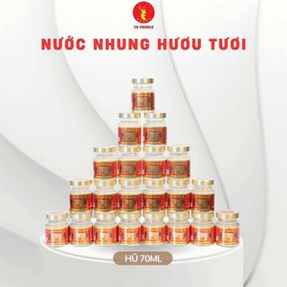 Nước nhung hươu tươi TK Prince (Xách 10 hủ 70ml)