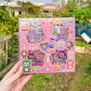 HỘP 100 MIẾNG STICKER BABYTHREE 0741 - LADY'S PASSION