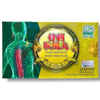 Viên uống đau nhức xương khớp, tê bì chân tay, thiếu chất nhầy khớp gối, khô khớp, thoát vị đĩa đệm Thoái hóa tê nhức khớp - Loại Super siêu xịn - Xuất xứ Singapore - Mã số 1121