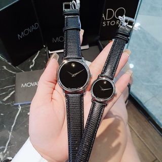 ĐỒNG HỒ NAM NỮ SIÊU CẤP MÔDADO DÂY DA VỎ THÉP MẠ KÍNH SAPHIRE