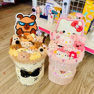 BÓ HOA GẤU SIZE LỚN TẶNG TÚI GIẤY ĐÈN LÀM QUÀ TẶNG 0817 - LADY'S PASSION