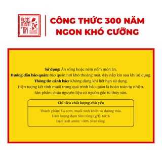 [Tặng Kiết Thành + Sốt Muối Chấm] [HỘP 2 CHAI] Nước Mắm Tĩn CÁ CƠM RUỘT ĐỎ 60N 500ml Chai Thuỷ Tinh Nước Mắm Truyền Thống Cao Cấp