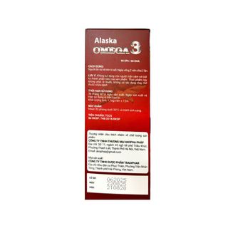Viên uống Alaska Omega 3 giúp tăng cường thị lực tốt, tốt cho tim mạch hộp 60 viên