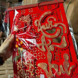 Khánh nhung treo tường trang trí tết