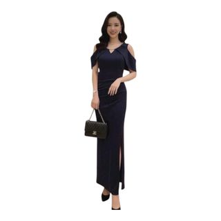 Đầm dạ hội dây chuyền cổ sang trọng hàng chất lượng