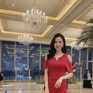 Đầm dạ hội dây chuyền cổ sang trọng hàng chất lượng