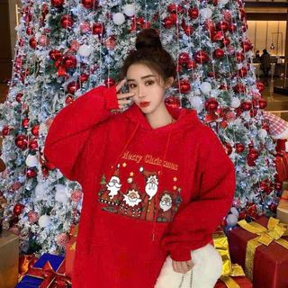 Áo Hoodie in noel (in pét) gia đình, cặp đôi
