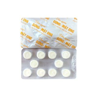 Viên Ngậm Gừng – Mật Ong giúp giảm ho, giảm đờm, giảm đau rát họng, khàn tiếng hộp 20 viên