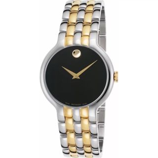 ĐỒNG HỒ NAM NỮ CAO CẤP MODADO VETURI MẶT ĐEN TRƠN LẺ SIZE