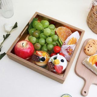 HỘP QUÀ KRAFT LẮP RÁP TRÁI CÂY 2 CHI TIẾT (không ruybang)  (25x25x12.5cm)