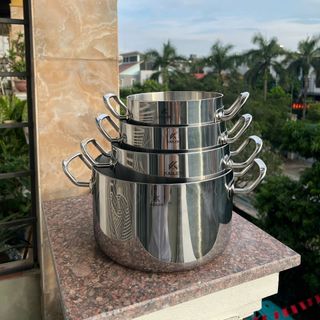 Nồi inox nắp kính Kailer size (16 18 20 24) cm - bán sỉ kailer, bán buôn kailer