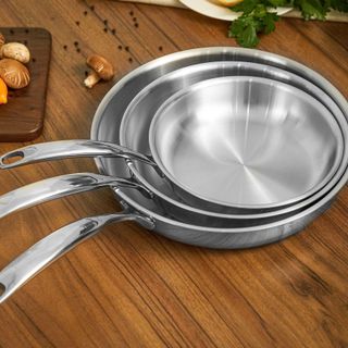 Chảo Cạn Inox Kailer Cao Cấp 3 Lớp Chống Dính - KL-0220-20cm, KL-0224-24cm, KL-0228-28cm : bán sỉ kailer, bán buôn kailer