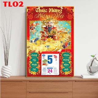 [TTS x Xưởng PN] Lịch Tráng Gương Cao Cấp TL01, TL02, TL03 khổ 60x90 cm