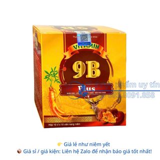 Viên uống Vitamin 9B Plus giúp tăng cường sức khỏe, tăng cường sức đề kháng hộp 100 viên