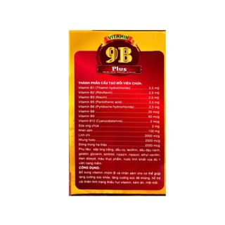 Viên uống Vitamin 9B Plus giúp tăng cường sức khỏe, tăng cường sức đề kháng hộp 100 viên