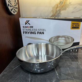 Chảo xào inox Kailer công nghệ nano nhiệt lạnh - có vung, KL-8224, KL-8226, KL-8228...bán sỉ kailer, bán buôn kailer