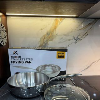 Chảo xào inox Kailer công nghệ nano nhiệt lạnh - có vung, KL-8224, KL-8226, KL-8228...bán sỉ kailer, bán buôn kailer