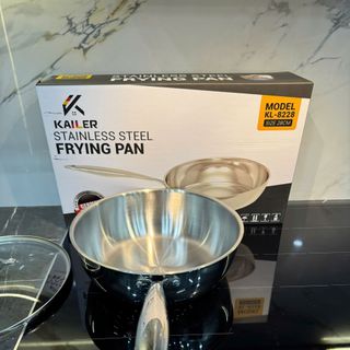 Chảo xào inox Kailer công nghệ nano nhiệt lạnh - có vung, KL-8224, KL-8226, KL-8228...bán sỉ kailer, bán buôn kailer