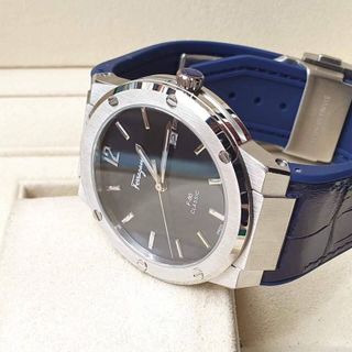 SALE TỐT ĐỒNG HỒ NAM SIÊU CẤP SALVATHORE XANH NAVY DÂY DA FULLBOX