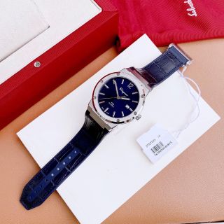 SALE TỐT ĐỒNG HỒ NAM SIÊU CẤP SALVATHORE XANH NAVY DÂY DA FULLBOX