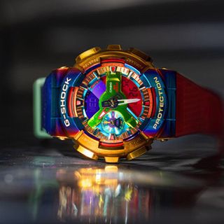 SALE NHANH ĐỒNG HỒ ĐIỆN TỬ CAO CẤP KASIO RAINBOW NIỂNG THÉP  FULLBOX