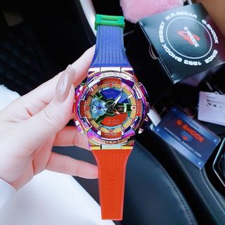 SALE NHANH ĐỒNG HỒ ĐIỆN TỬ CAO CẤP KASIO RAINBOW NIỂNG THÉP  FULLBOX