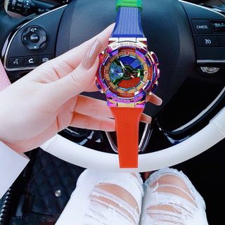 SALE NHANH ĐỒNG HỒ ĐIỆN TỬ CAO CẤP KASIO RAINBOW NIỂNG THÉP  FULLBOX