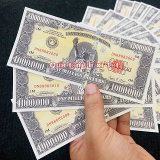 Sỉ Tờ Tiền Lưu Niệm Triệu Đô Mỹ- Có Bảo An, Quà Tặng, Tiền Lì Xì Tết 2026
