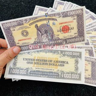 Sỉ Tờ Tiền Lưu Niệm Triệu Đô Mỹ- Có Bảo An, Quà Tặng, Tiền Lì Xì Tết 2026