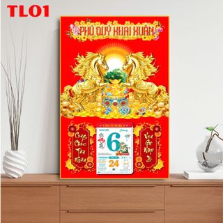 [TTS x Xưởng PN] Lịch Tráng Gương Cao Cấp TL01, TL02, TL03 khổ 40x60 cm
