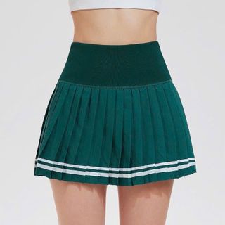 Váy xếp ly viền chất dù co dãn phối lưng thun