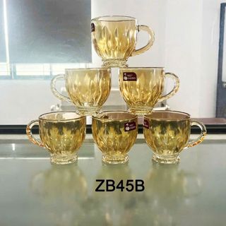 BỘ 6 LY THỦY TINH VÀNG CAO CẤP ZB45B